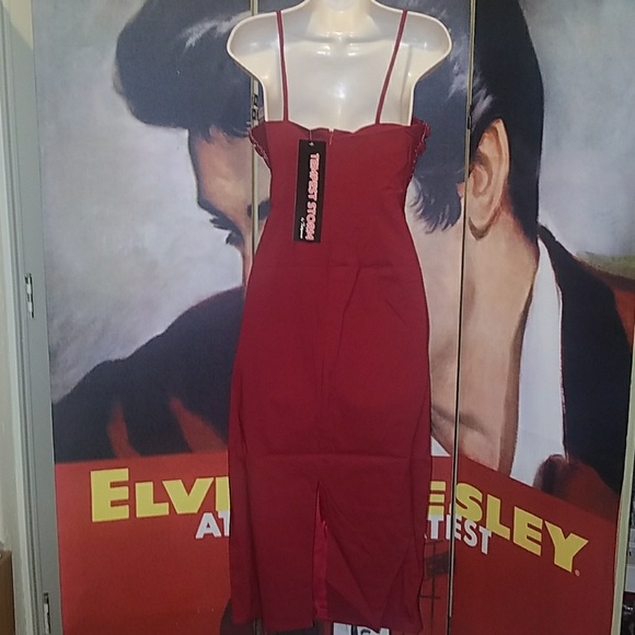 Tatyana Hermosa Dress 50s Valentine Red Ruby Roses - Picture 7 of 8